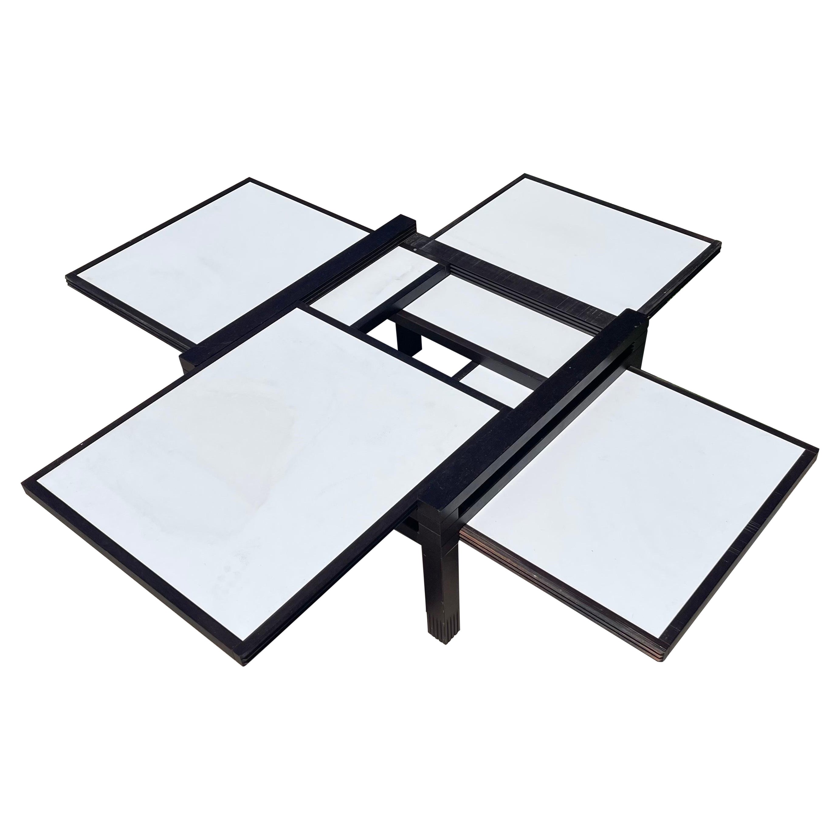 Mesa de centro modular de madera y laminado "Hexa" de Bernard Vuarnesson, años 80 en venta