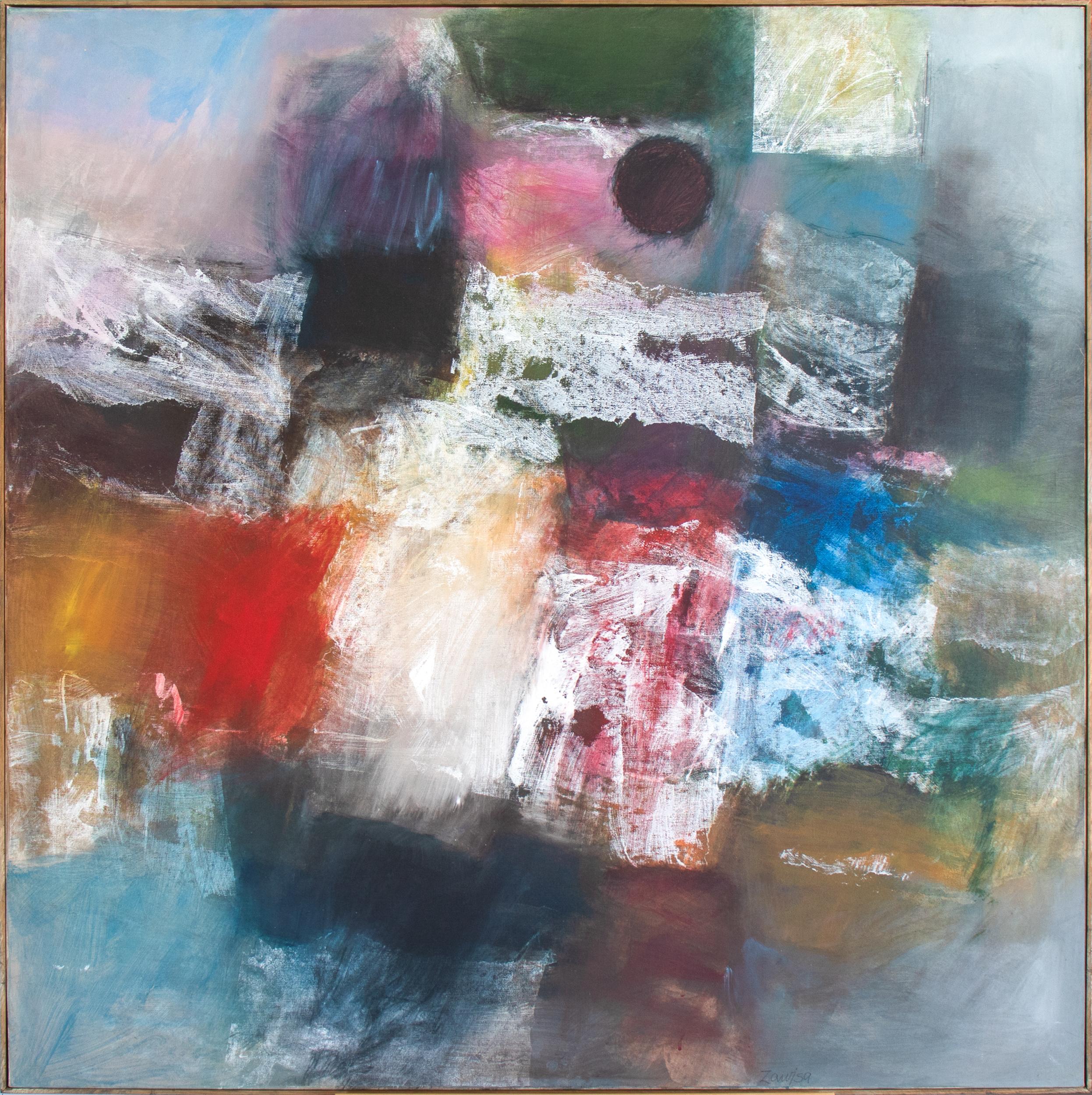 Bernard Zawisa - Star Series Optical Abstract 1977 Acrylic For Sale at ...