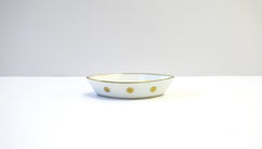 Bernardaud French White & Gold Porcelain Jewelry Dish Designer Olivier Gagnère