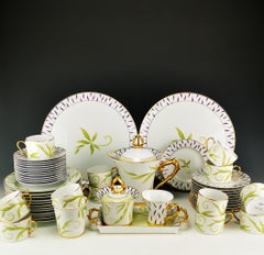 Bernardaud "FRIVOLE" - Dessert / Coffee set - for 12
