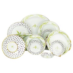 Bernardaud "FRIVOLE"  - Servicio de mesa Limoges francés para 12 ( 87 piezas)