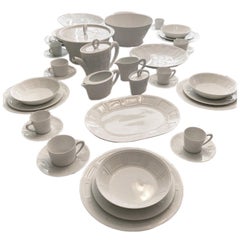 Bernardaud Limoges, Tafelgeschirr-Set „Naxos“ für 12 Personen