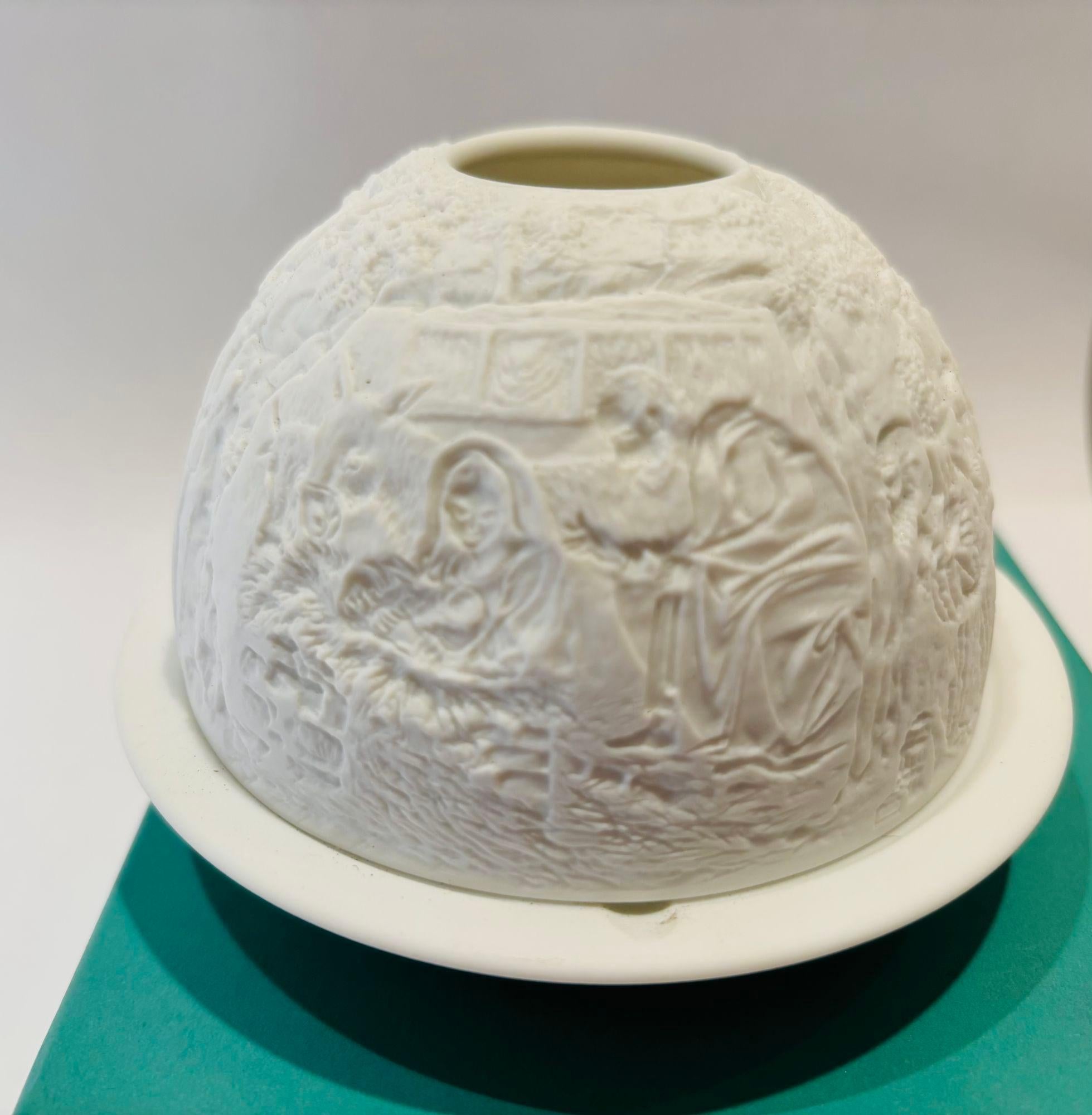 Fatto a mano Bernardaud Candela votiva in lithophane di Bernardaud in vendita