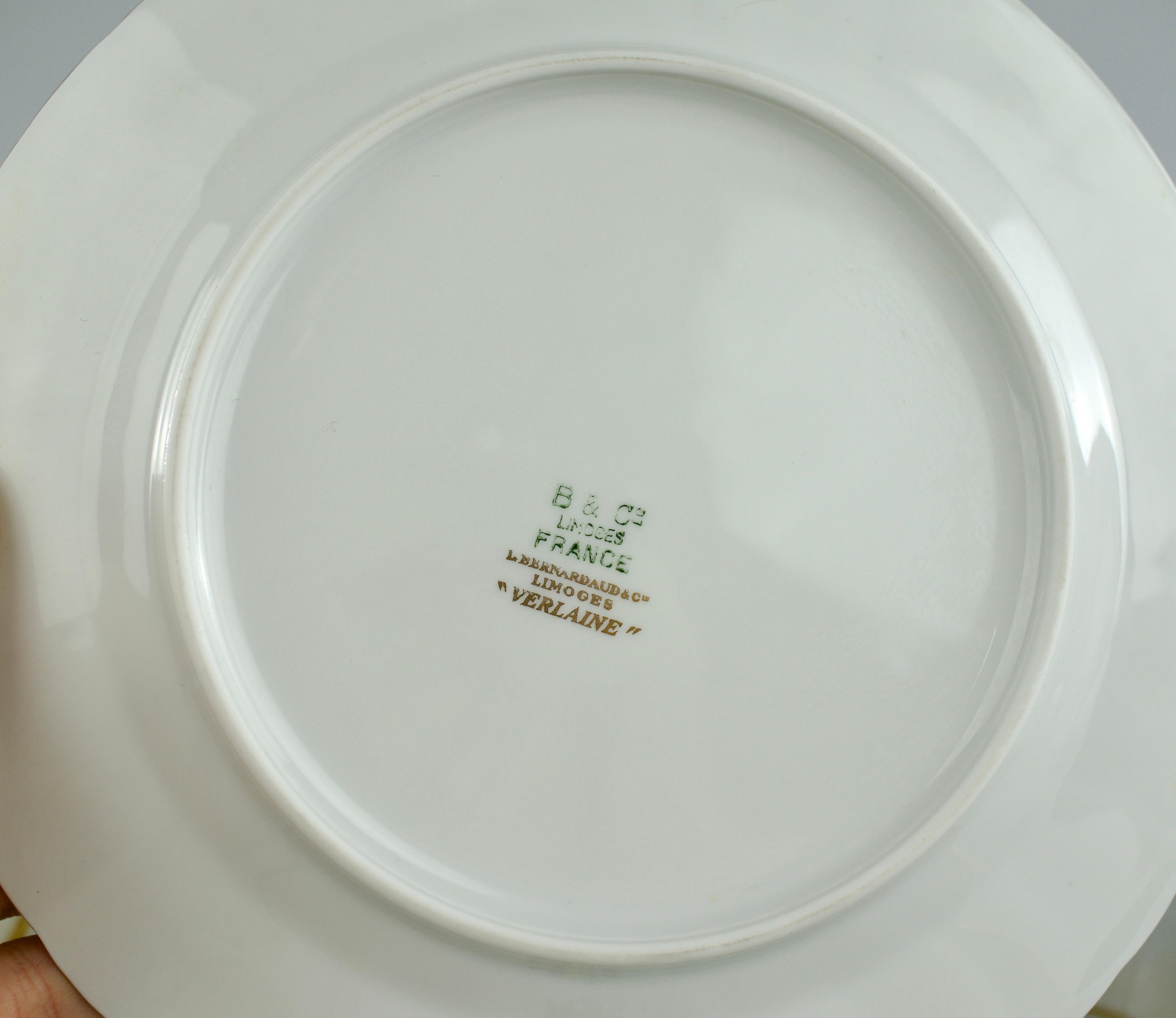 Bernardaud x Au Vase Etrusque, Platos de postre 