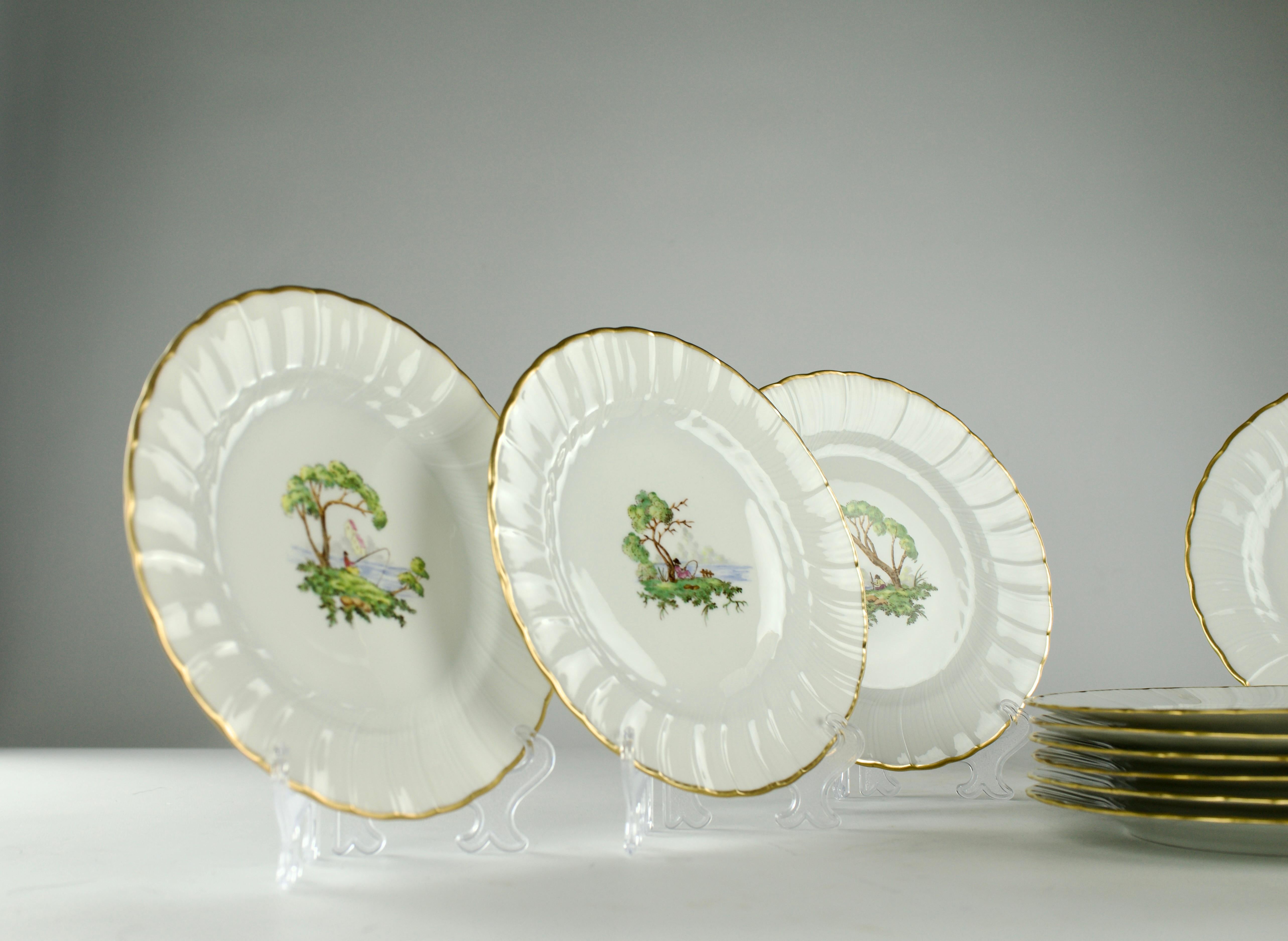 Bernardaud x Au Vase Etrusque, Platos de postre 