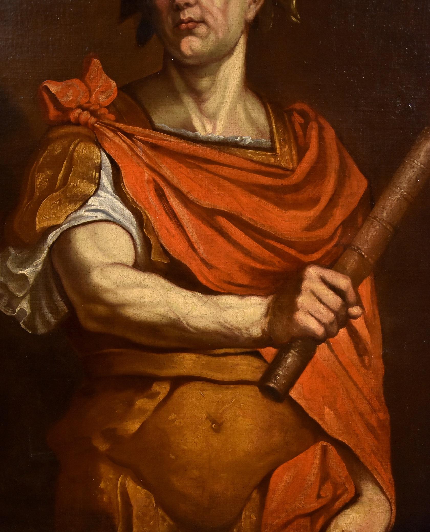 Portrait Caesar Campi Paint Oil on canvas Old master 17th Century Italian Rome 2