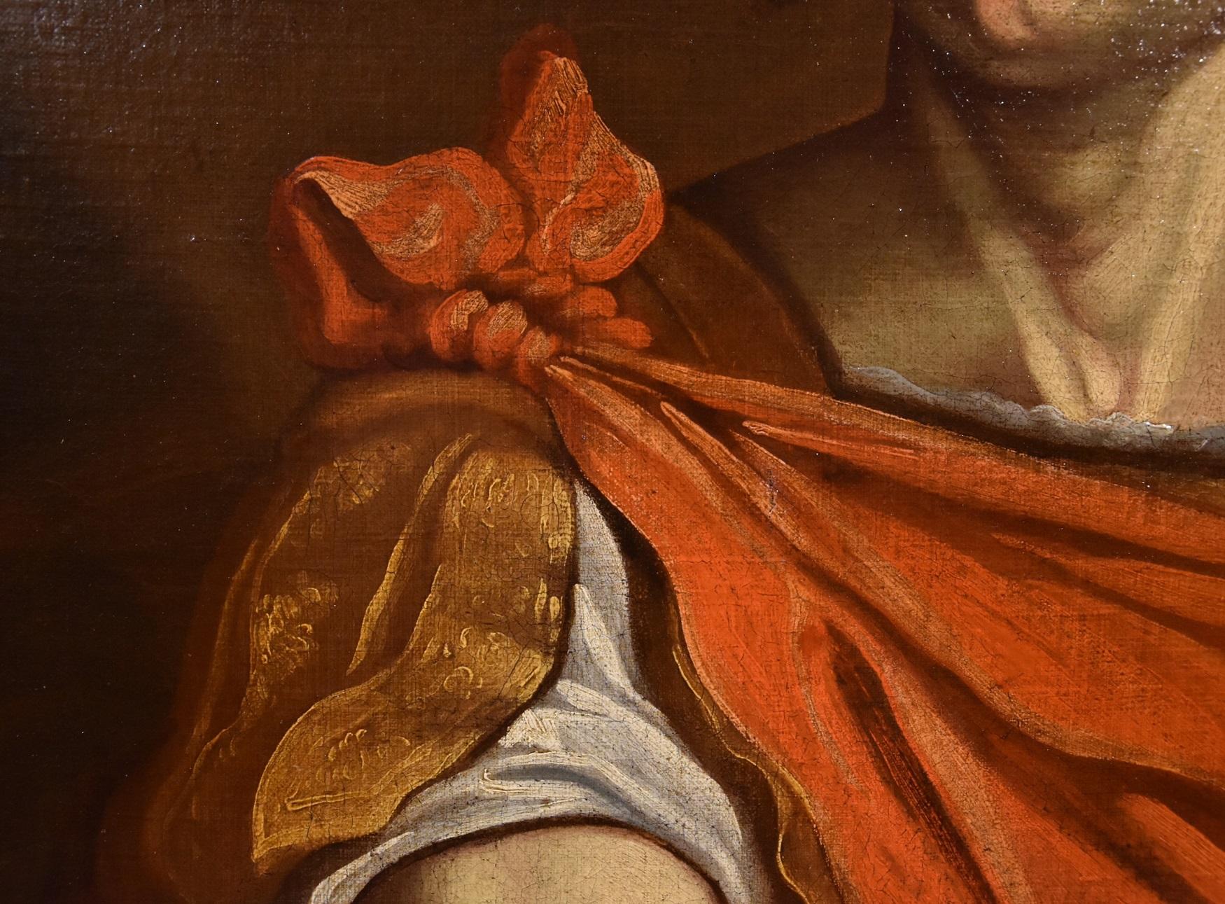 Portrait Caesar Campi Paint Oil on canvas Old master 17th Century Italian Rome 10