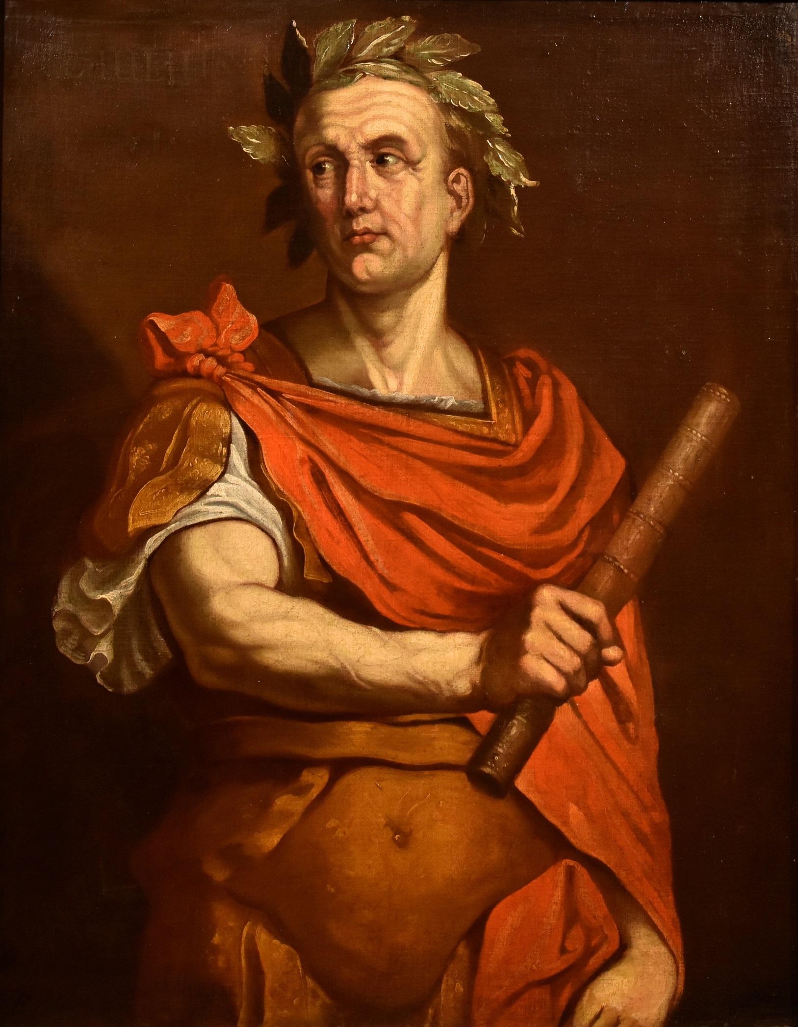 Portrait Caesar Campi Paint Oil on canvas Old master 17th Century Italian Rome - Painting by Bernardino Campi (Cremona 1522 -1591)
