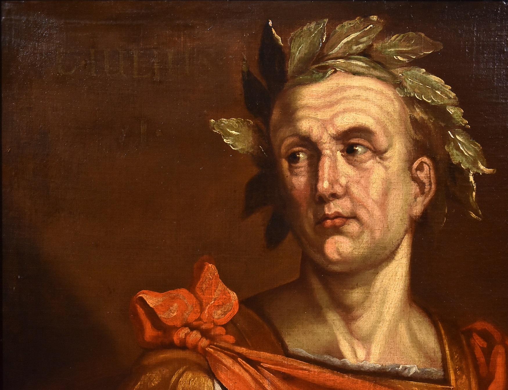 Portrait Caesar Campi Paint Oil on canvas Old master 17th Century Italian Rome - Old Masters Painting by Bernardino Campi (Cremona 1522 -1591)