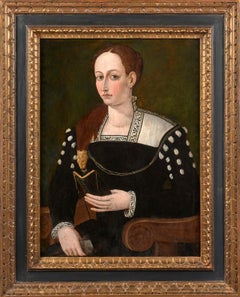 Portrait of a woman with a book