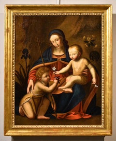 Madonna Luini Paint Oil on canvas Ola master 16th Century Leonardo Italian Art