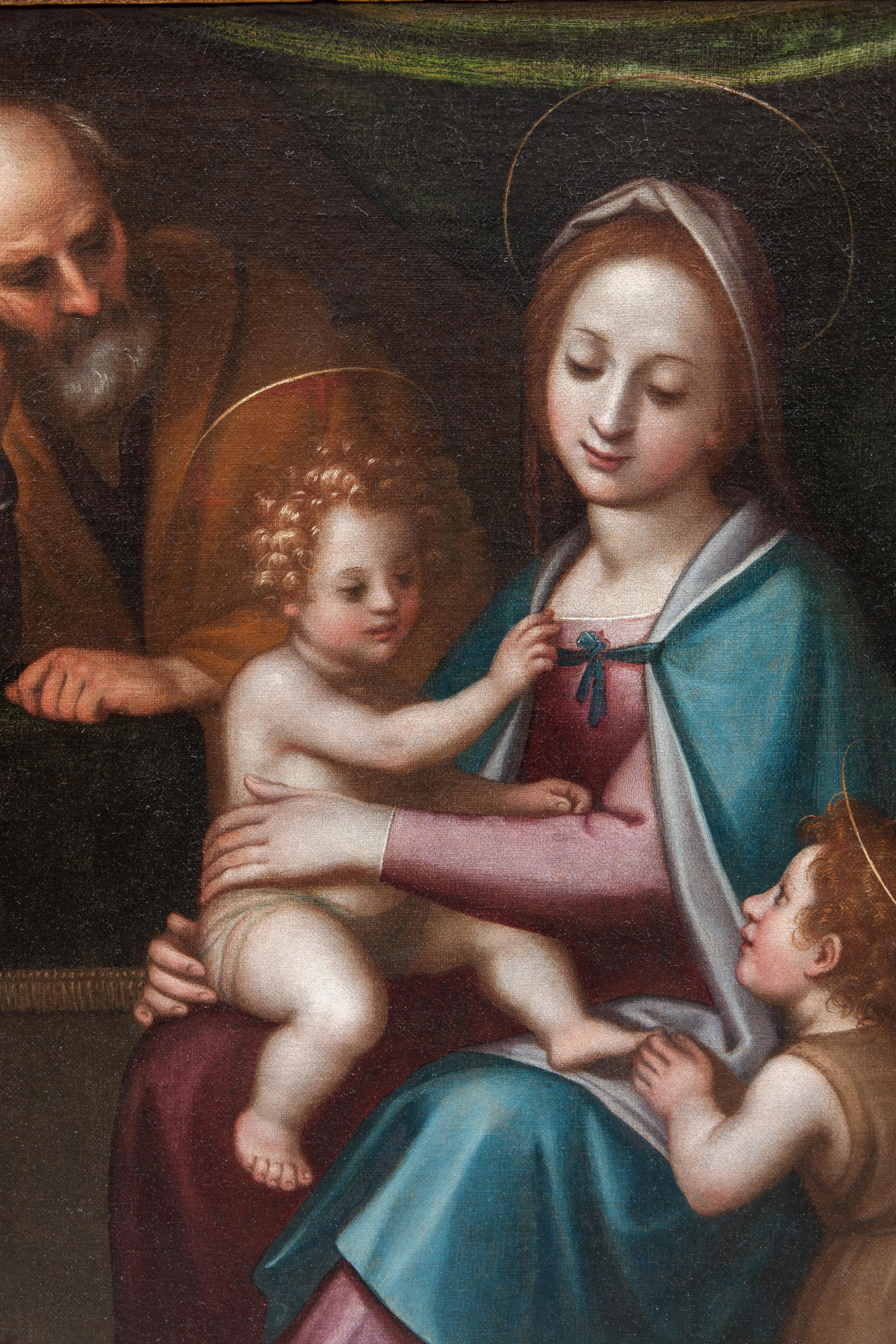 cambiaso holy family with saint anne