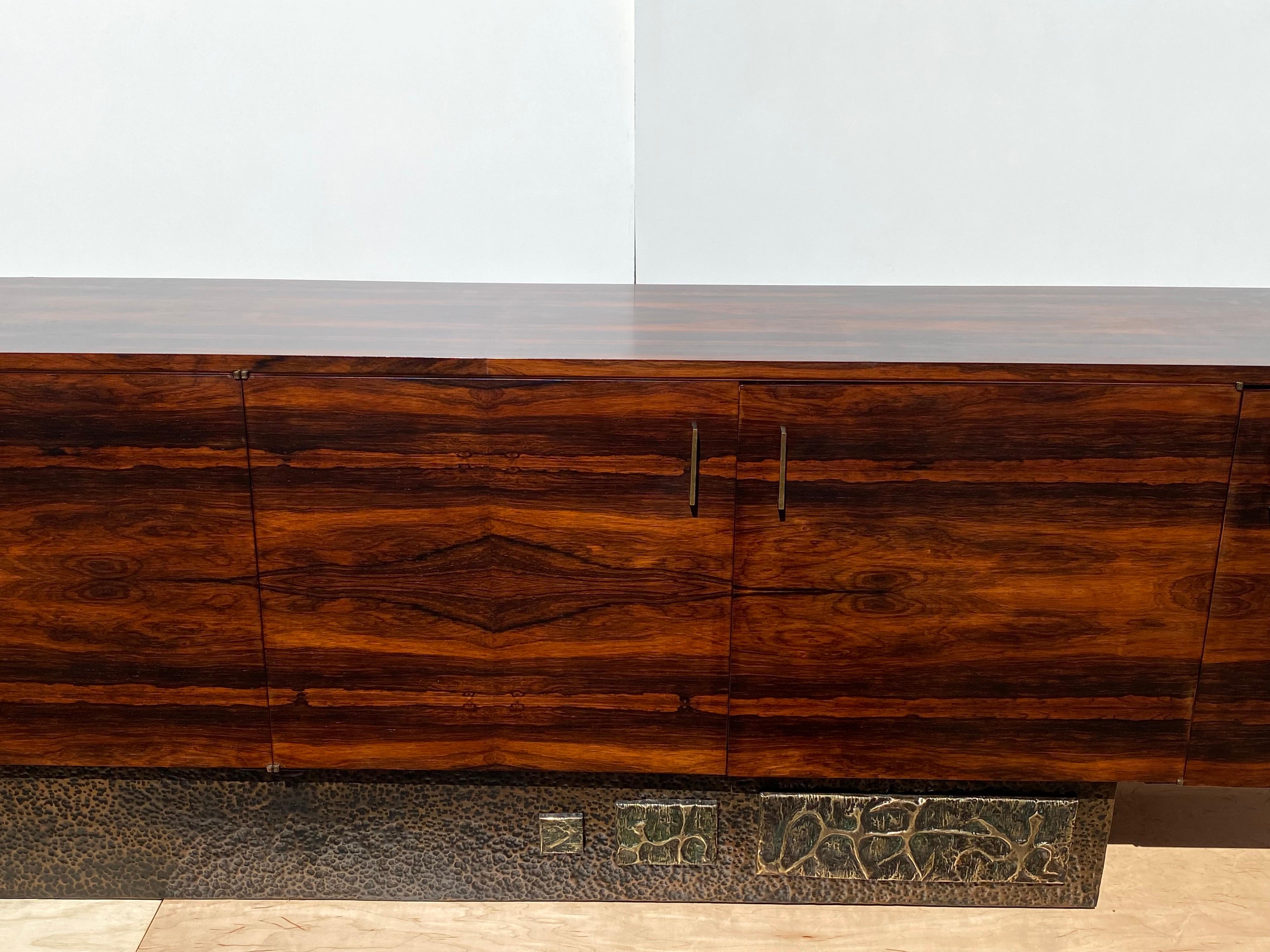 Mid-20th Century Bernardo Figueiredo and Sergio Rodrigues Brutalist Credenza 