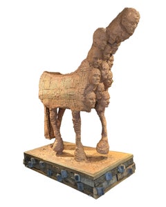 Renacer Contemporary Large Scale Mixed Media Surrealistic Pferd Skulptur