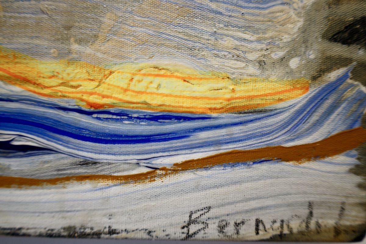 I Woke Up From My Sleep and The Beautiful Morning Smells of Your Perfume (Violett), Abstract Painting, von Bernardo Loar