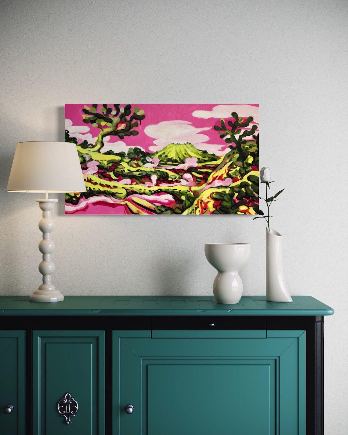 Il y a quelque chose dans cette Place qui me fait sentir Feal - Painting de Bernardo Loar