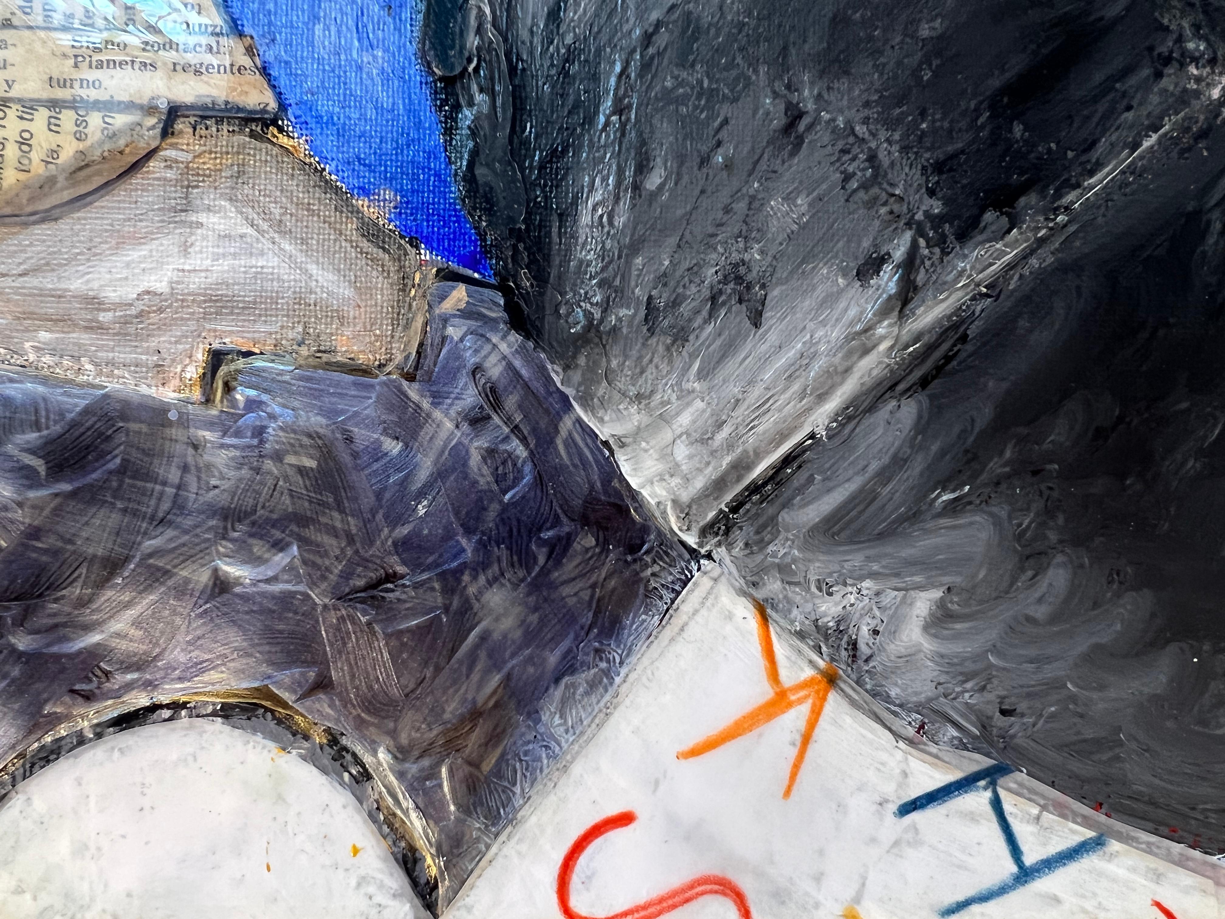 Viaggiatore del tempo: Opere d'arte figurativa geometrica contemporanea in vendita 2