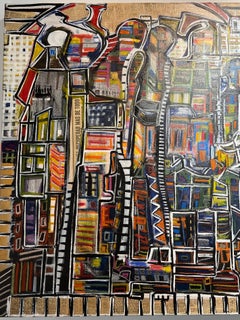 Viajeros: Pintura contemporánea en técnica mixta