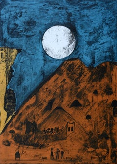 Bernardo Navarro Tomas, ¨Luna de Tepoztlán III¨, 2018, Etching, 27.6x19.7 in