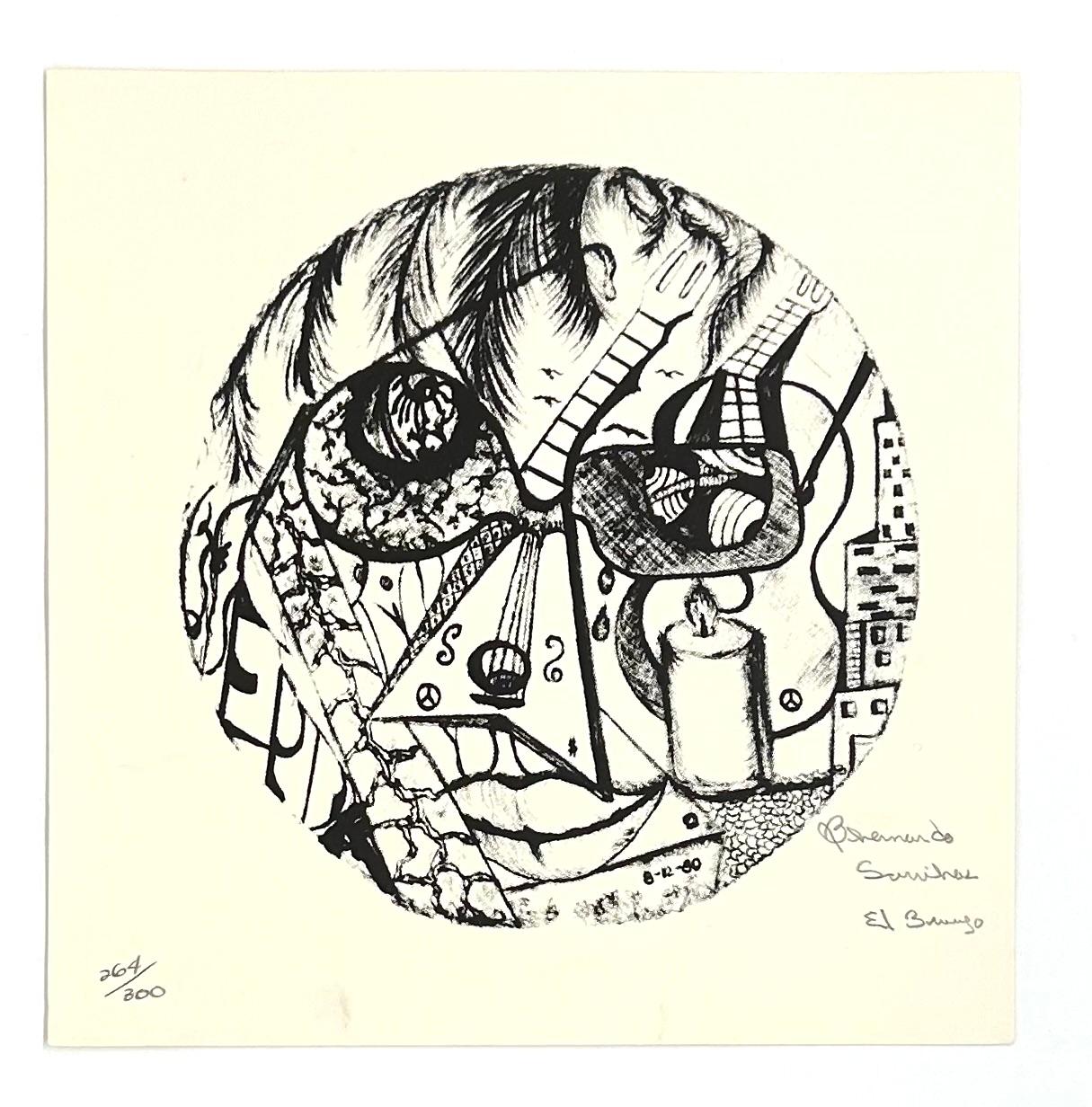 Bernardo Sarrias, kubanischer Künstler, Original, handsignierter Kupferstich 2002 – Print von Bernardo Sarrias 