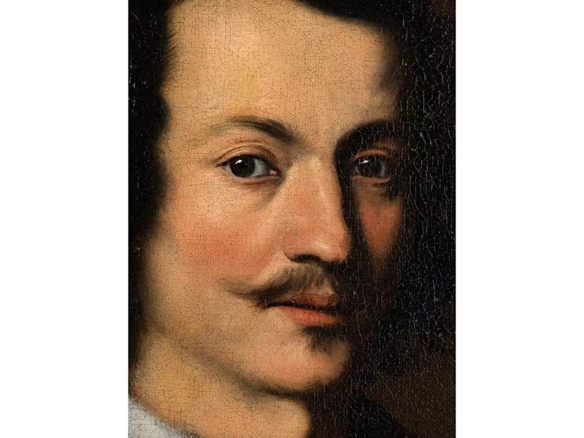 XVIIe siècle par Bernardo Strozzi Portrait d'un homme au col blanc en vente 5