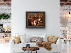 17th century Italian old master painting - Adoration of the Magi - Christmas