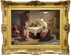 Premiers pas " de Bernard J. Bommers (1845 - 1914), signé " I. A. B. ".