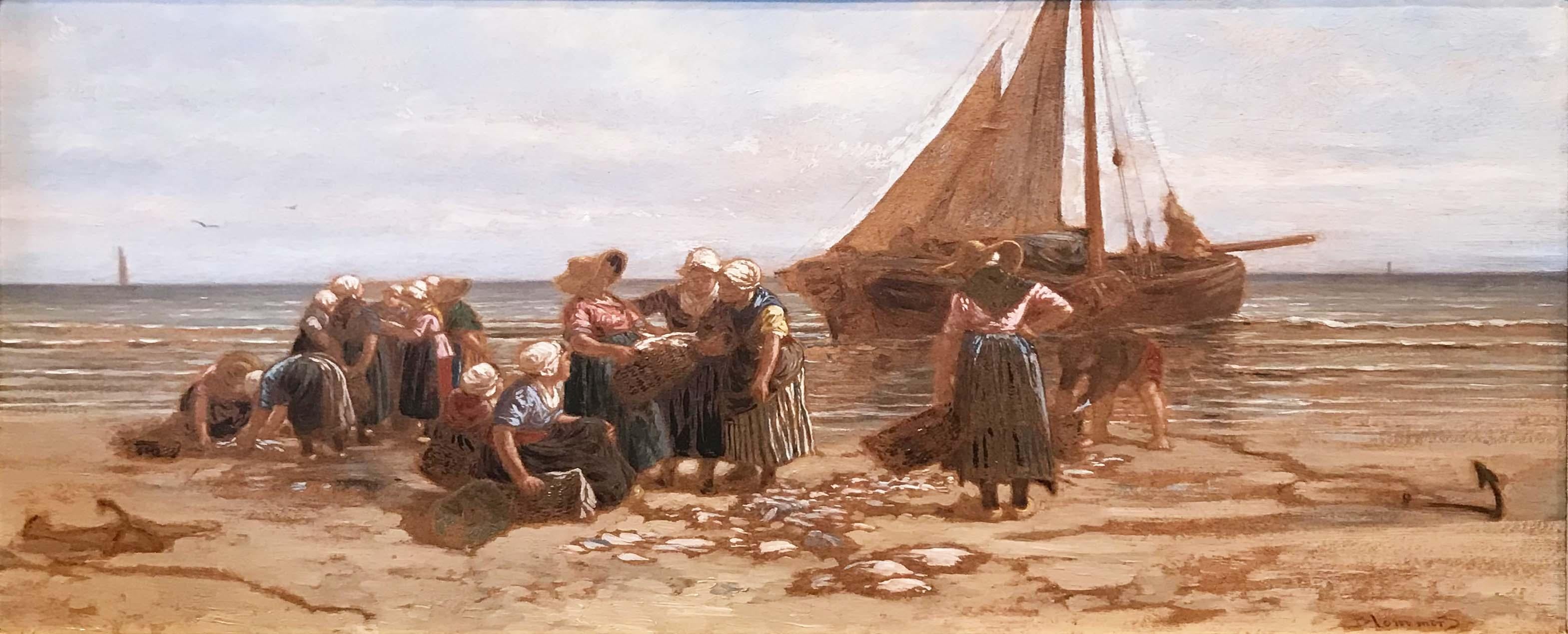 Bernardus Johannes Blommers Landscape Painting - Retour de pêche