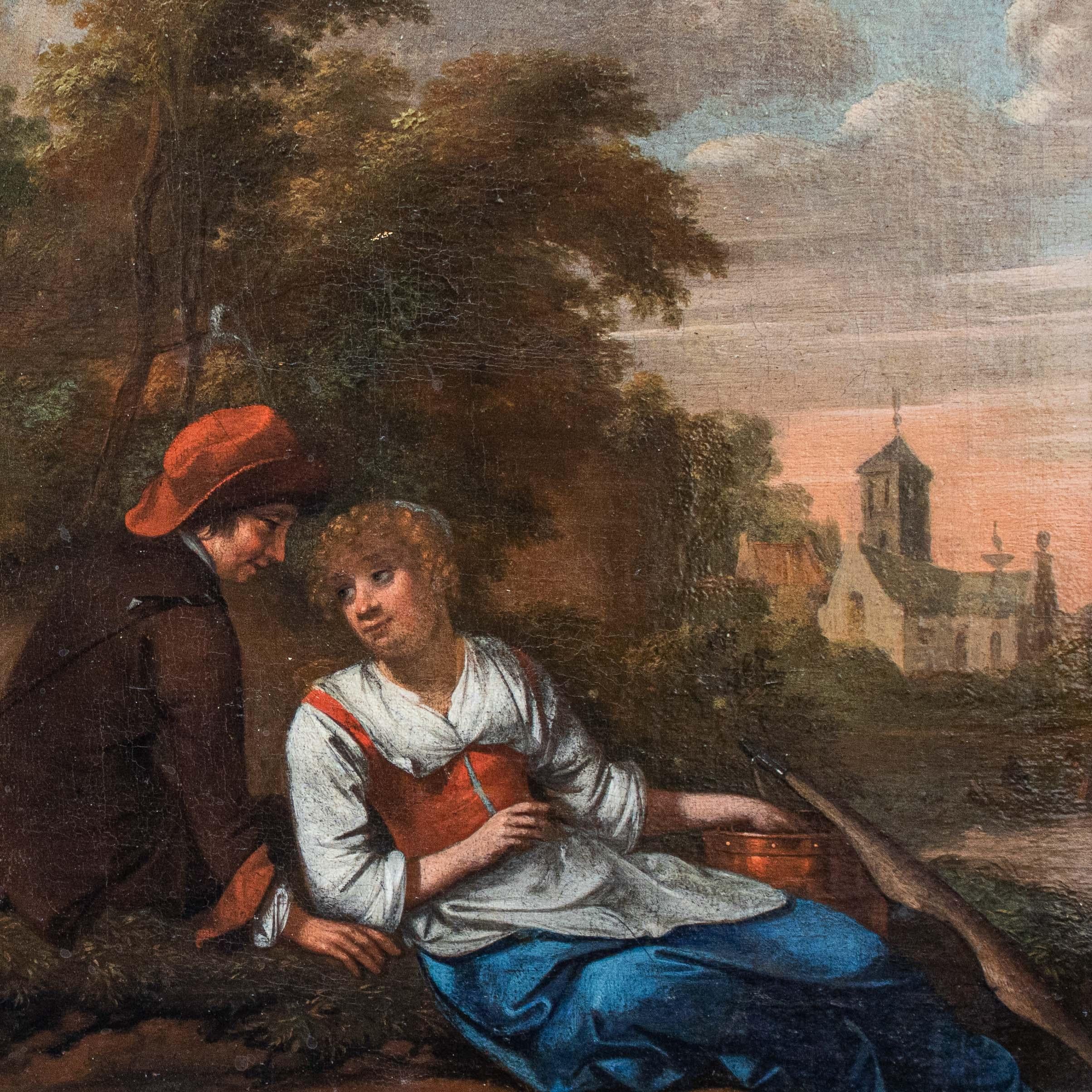 Von Bernardus van Schendel, Die Liebenden im Angebot 7