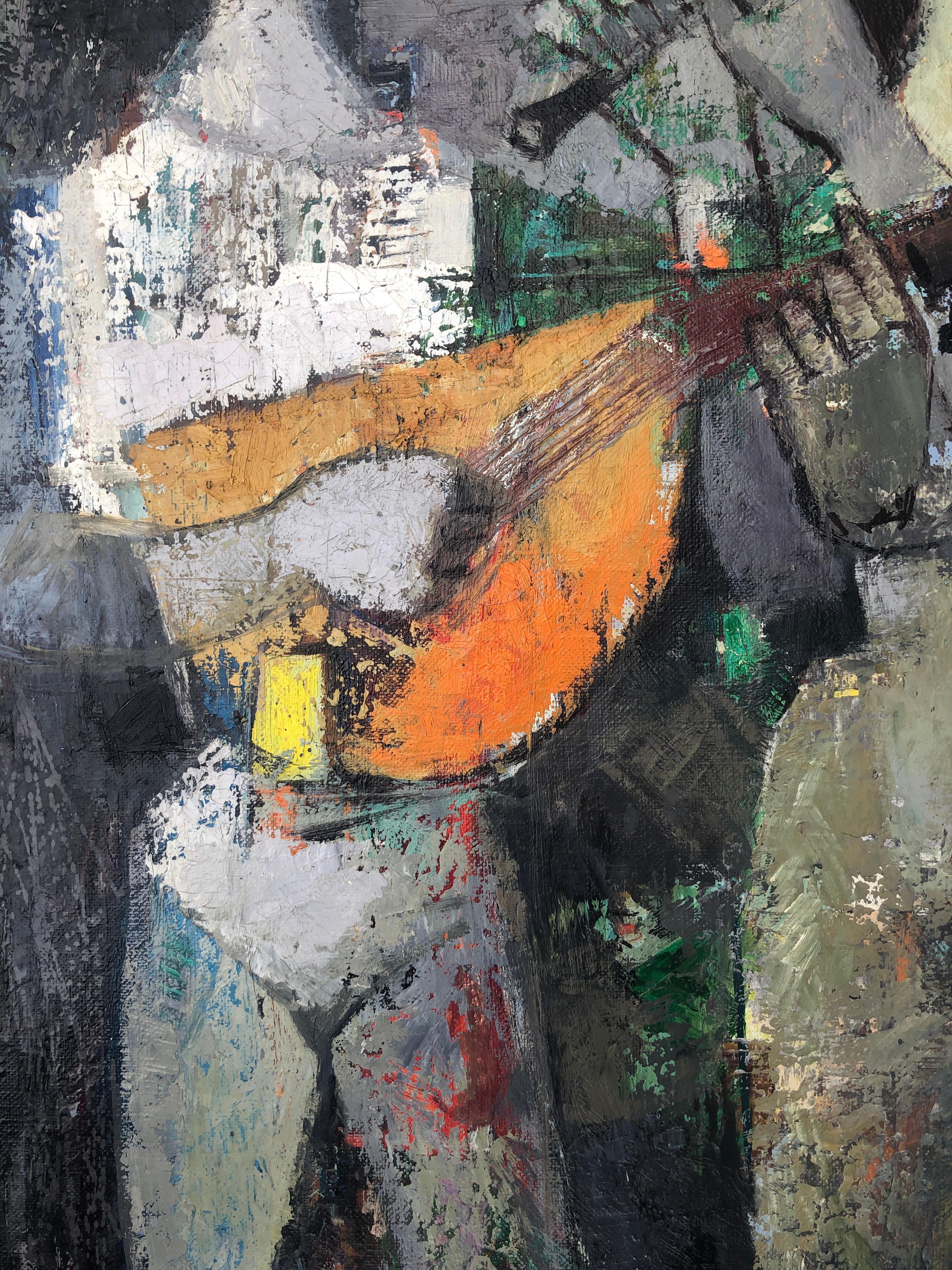 Titolo: Musicisti
Artista: Bernat Sanjuán i Tarré (Barcellona, 1915 - Deià, Maiorca, 1979)
Tecnica: Olio su tela
Dimensioni: 36,2 x 25,6 pollici
Supporto: Canvas
Incorniciatura: Senza cornice
Periodo: Seconda metà del XX secolo
Stile: Figurativo