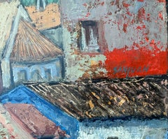 Mediterranes Dorf auf Mallorca Öl auf Leinwand Gemälde