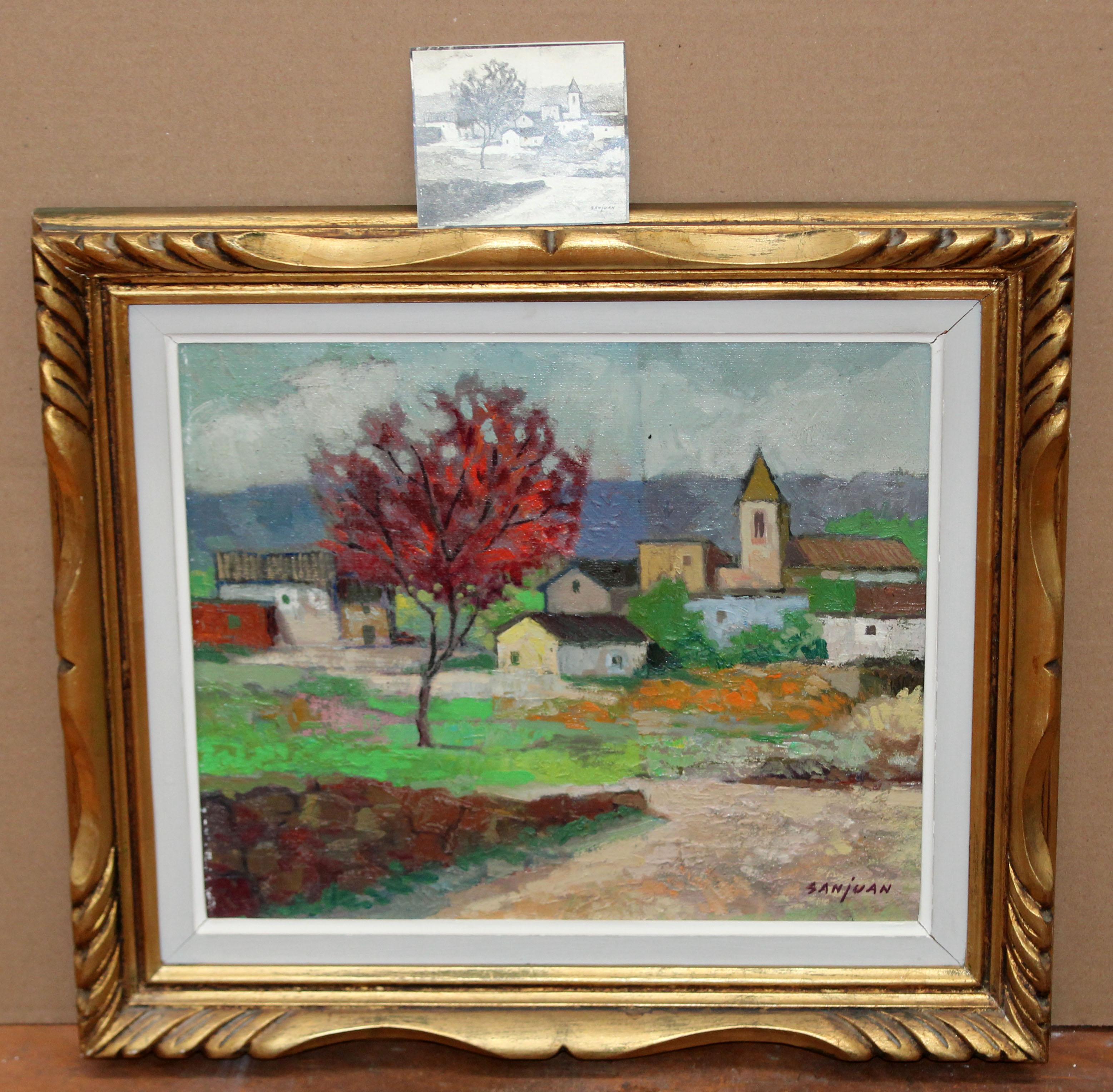 Óleo sobre tabla - Deià (Mallorca) - Painting Impressionismo di Bernat Sanjuan Tarré