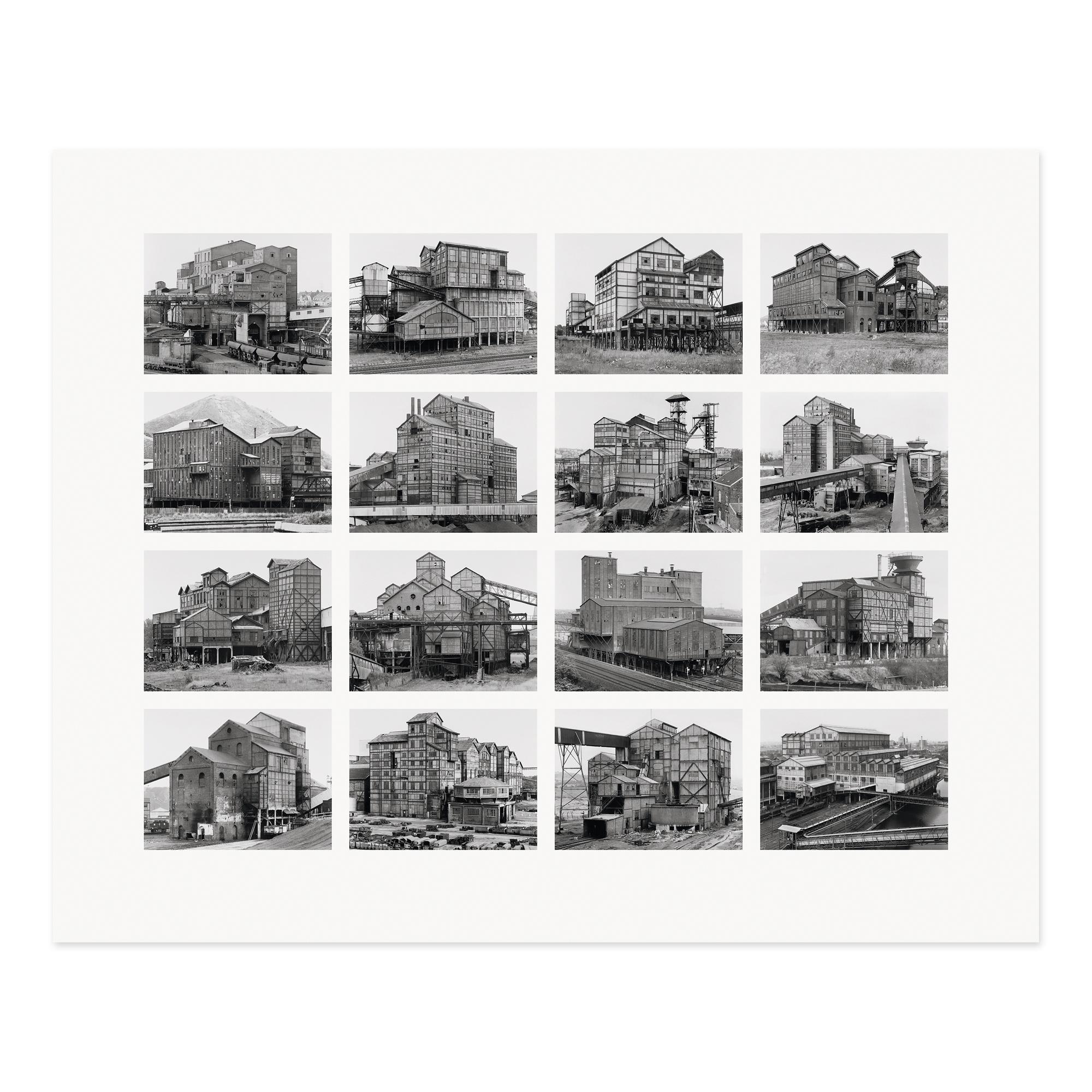 Bernd und Hilla Becher, Präparationspflanzgefäße (Aufbereitungsanlagen), signiert – Photograph von Bernd and Hilla Becher