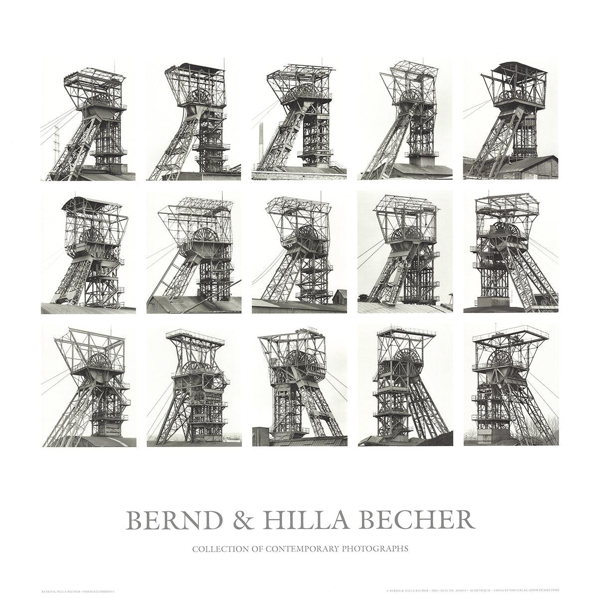 Bernhard and Hilla Becher 'Fordertumkopfe' 2005- Poster - Print by Bernd and Hilla Becher