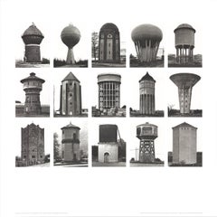 Bernhard and Hilla Becher 'Water Towers (no text)' 2005- Poster
