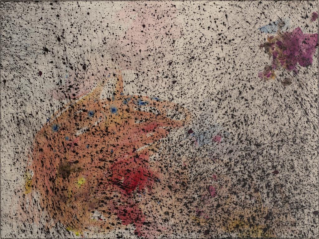 Bernd Haussmann Abstract Painting – As the Rain is Falling (2764)