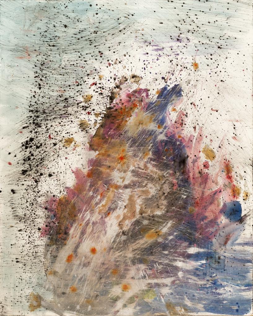 Bernd Haussmann Abstract Painting - As the Rain is Falling III (2743)