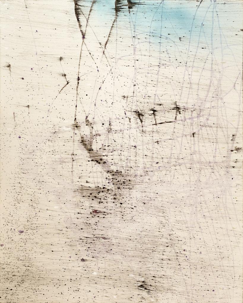 Bernd Haussmann Abstract Painting - As the Rain is Falling IX (2749)