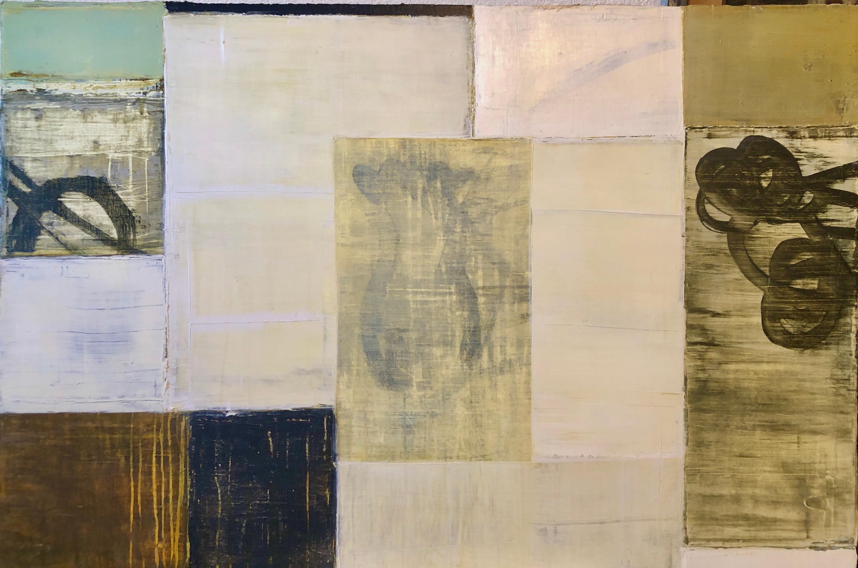 Pittura ad olio contemporanea neo espressionista astratta tedesco-americana Media mista in vendita 5