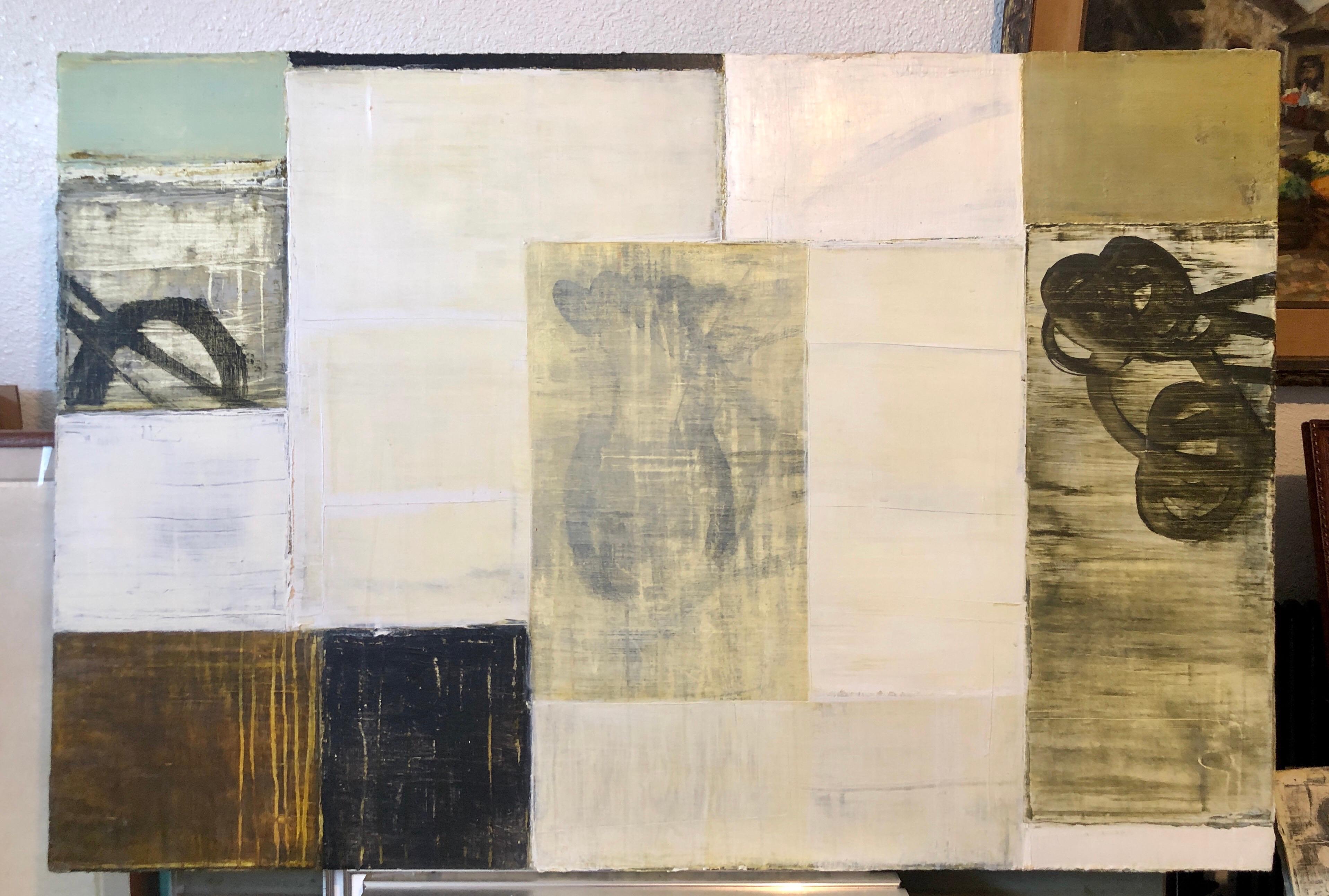 Pittura ad olio contemporanea neo espressionista astratta tedesco-americana Media mista in vendita 6