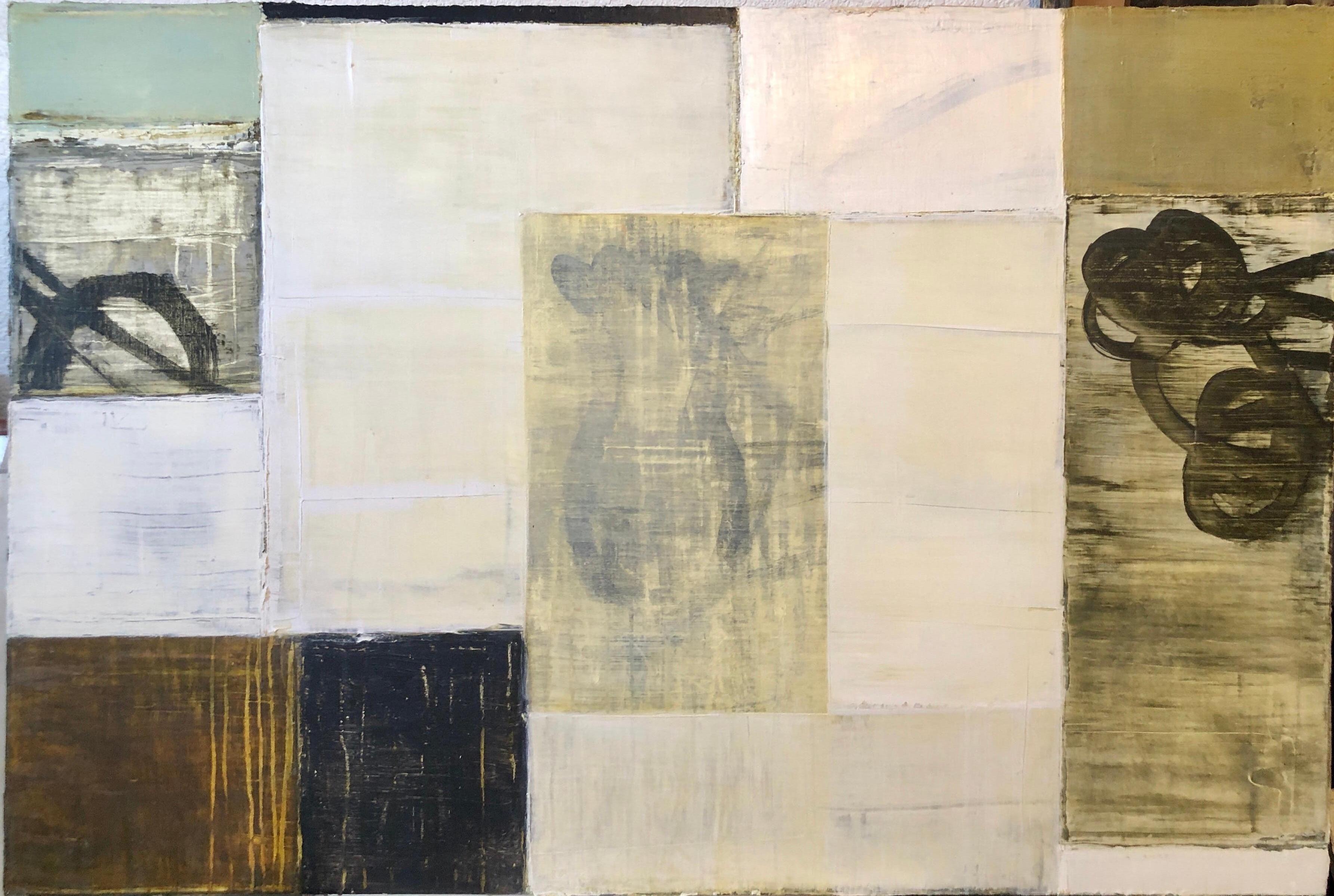 Pittura ad olio contemporanea neo espressionista astratta tedesco-americana Media mista - Painting di Bernd Haussmann