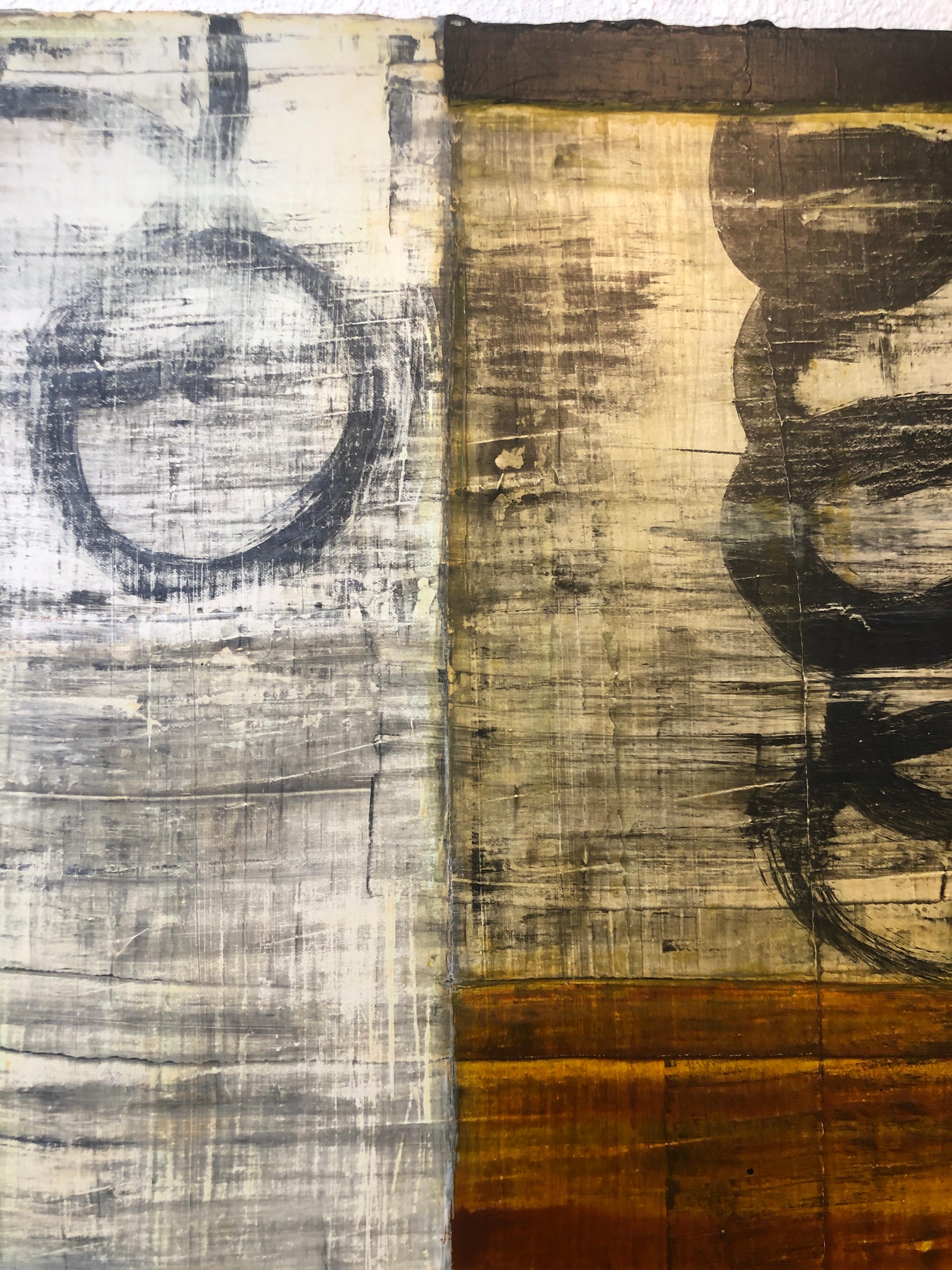 Pintura al óleo contemporánea neoexpresionista abstracta germanoamericana Técnica mixta en venta 1