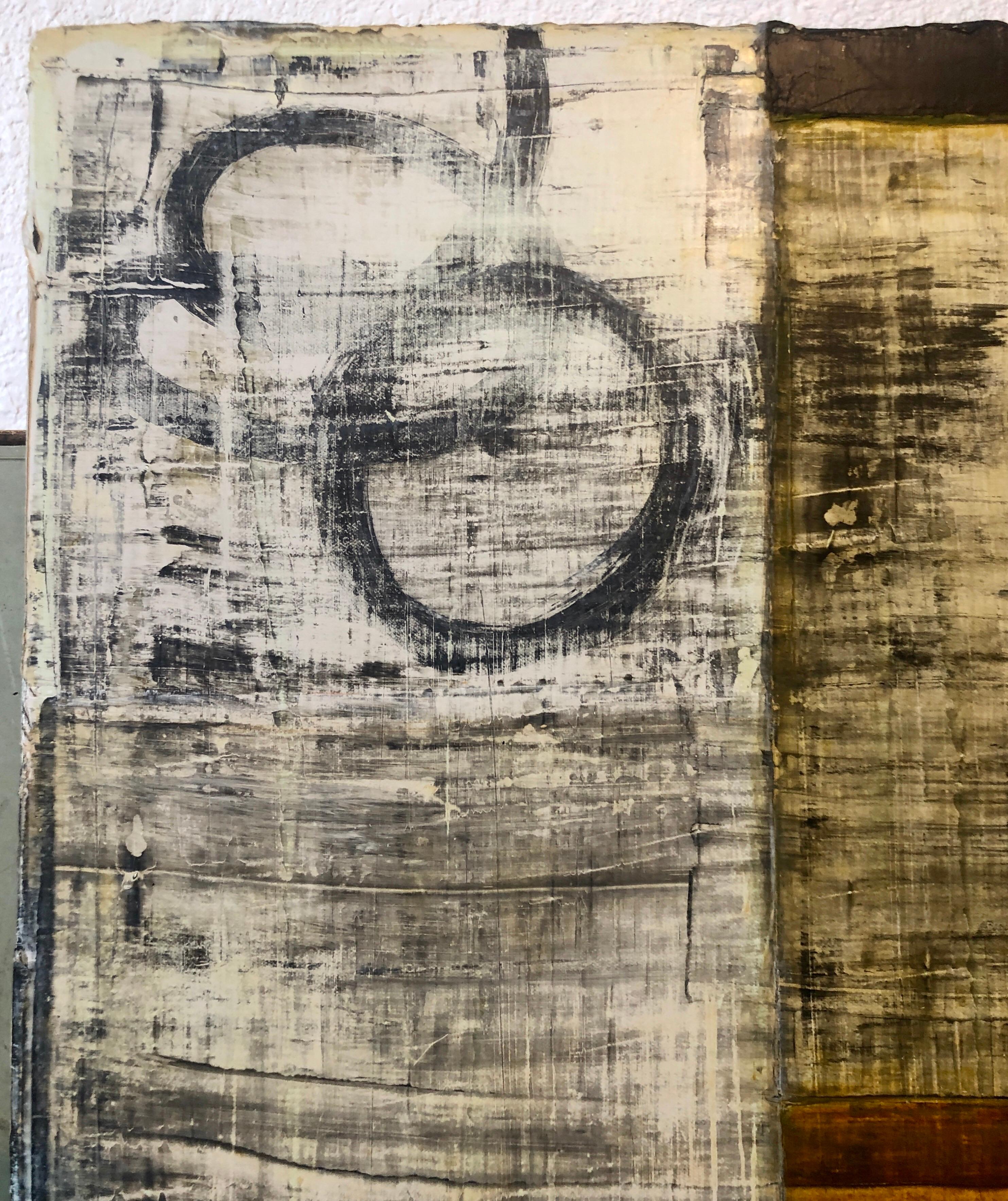 Pintura al óleo contemporánea neoexpresionista abstracta germanoamericana Técnica mixta en venta 3