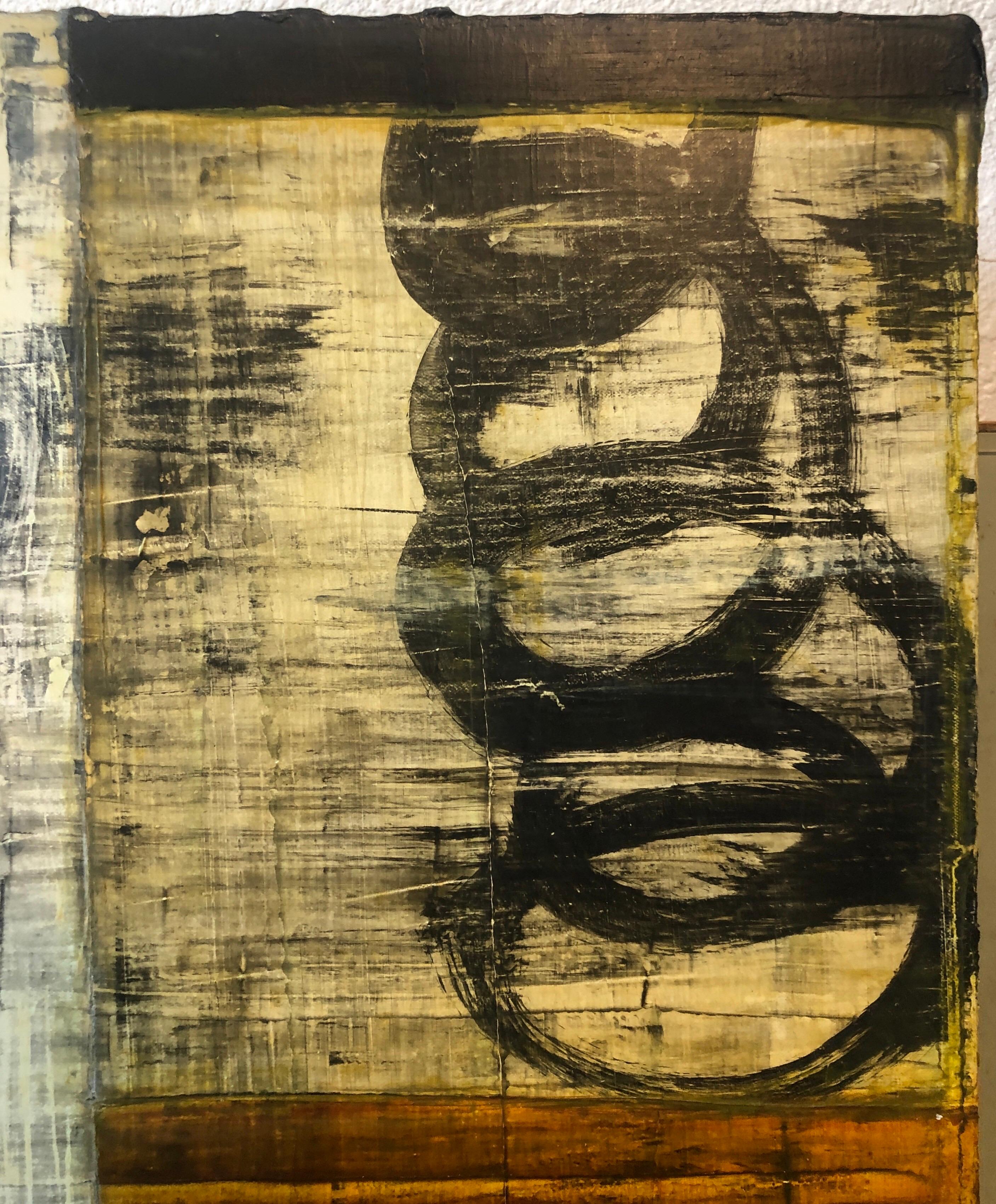 Pintura al óleo contemporánea neoexpresionista abstracta germanoamericana Técnica mixta en venta 4