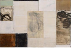 Peinture à l'huile contemporaine néo-expressionniste abstraite germano-américaine Mixed Media