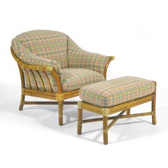 Bernd Munzebrock Lounge Chair & Ottoman by McGuire