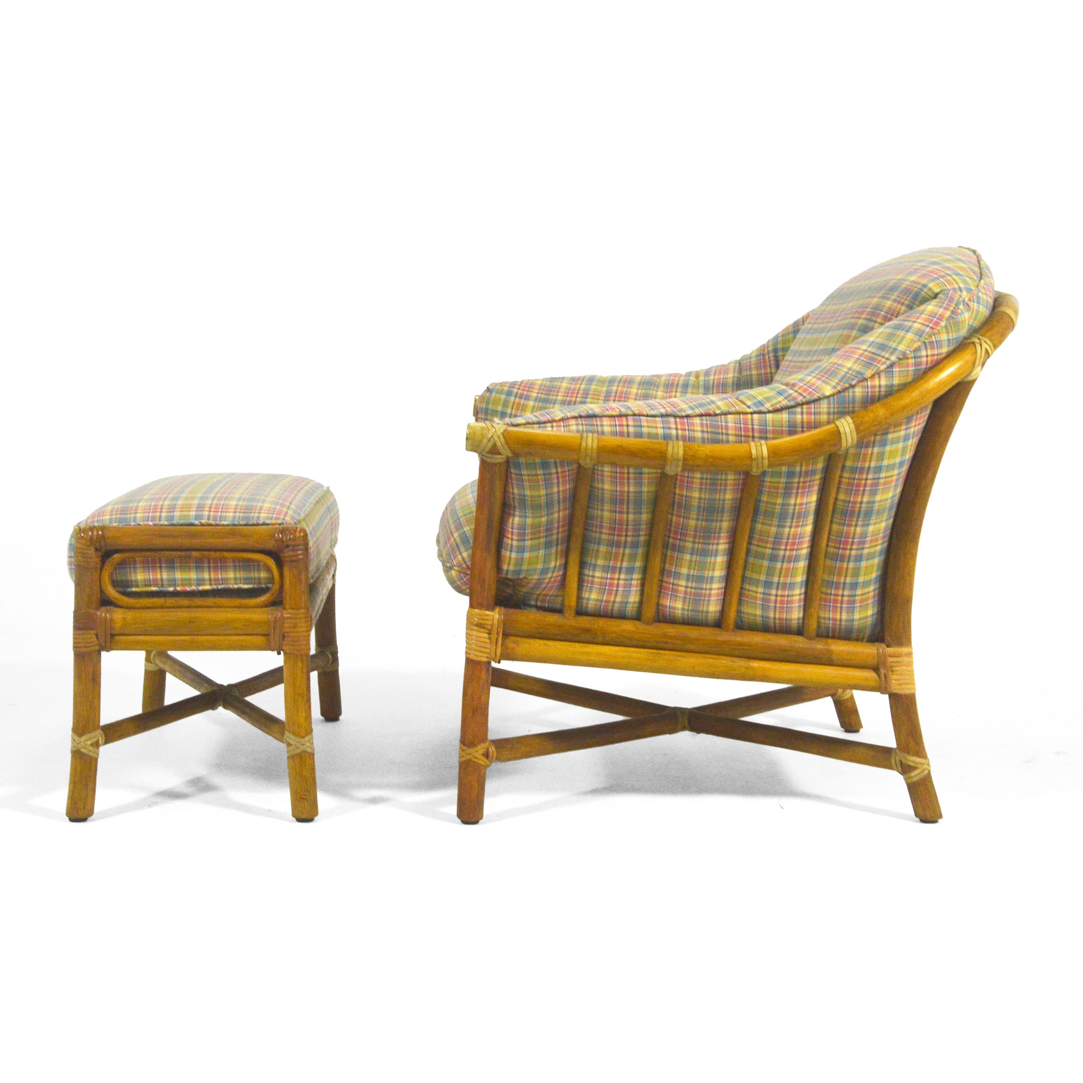 American Bernd Munzebrock Lounge Chair & Ottoman by McGuire
