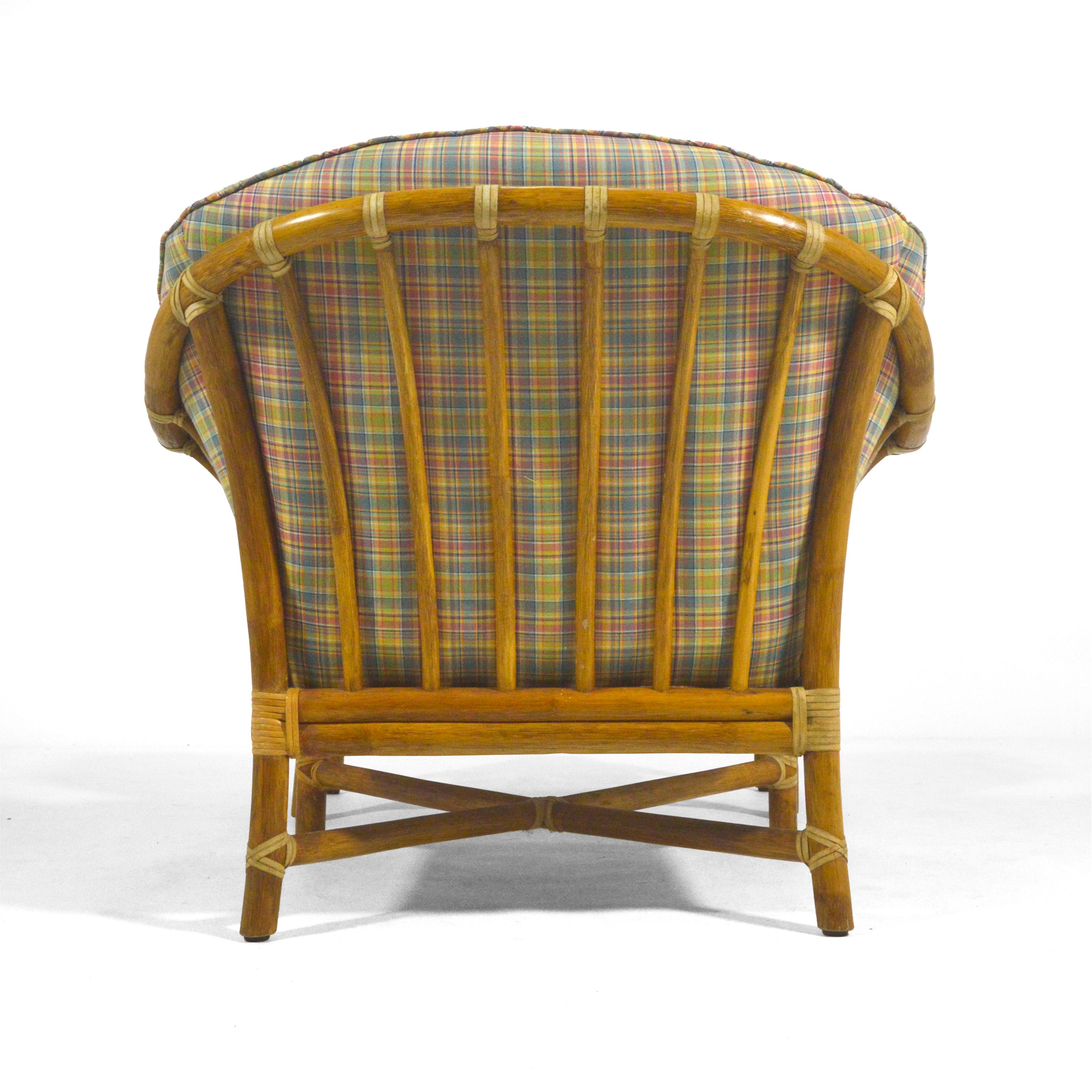 Late 20th Century Bernd Munzebrock Lounge Chair & Ottoman by McGuire