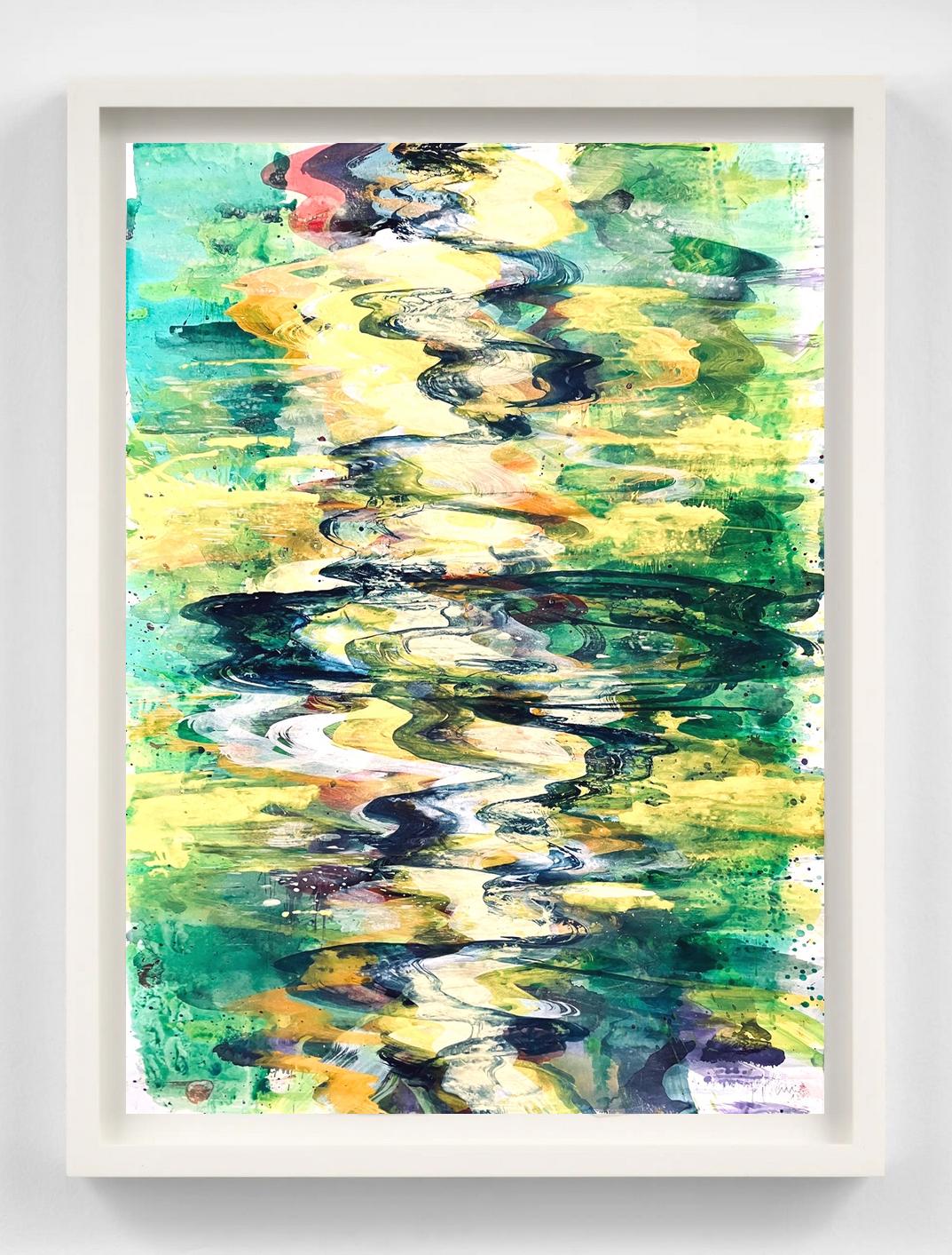 Bernd Zimmer Abstract Painting - Schwimmendes Licht