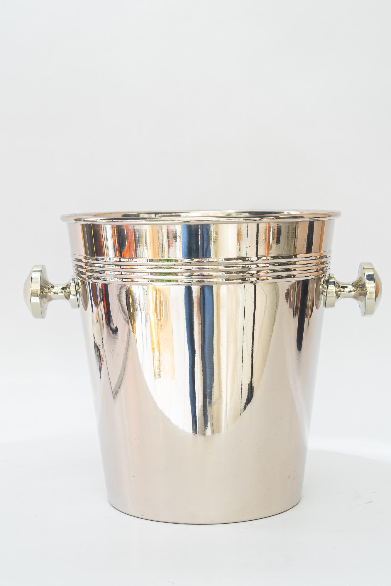Art Deco Berndorf Champagne Bucket Round, 1920s 'Alpaca ' For Sale